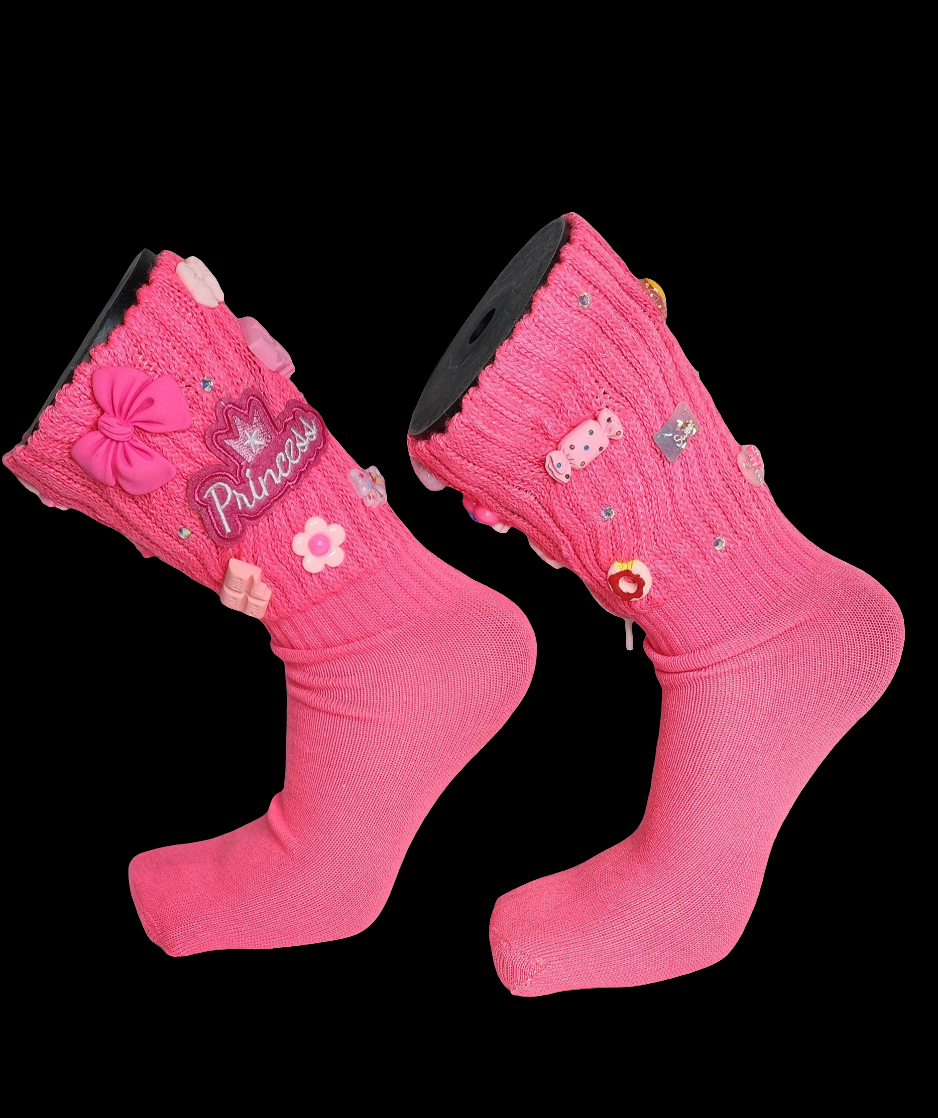 Pink Princess Junk Socks