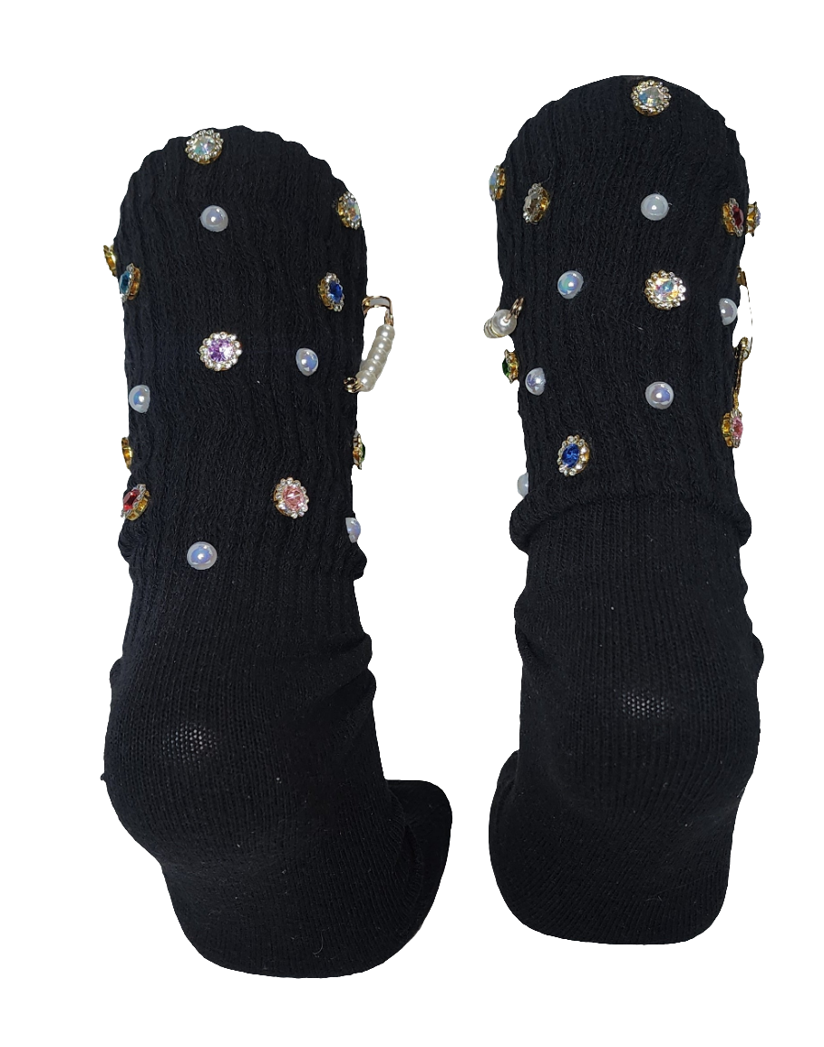 Designer Black Junkie socks
