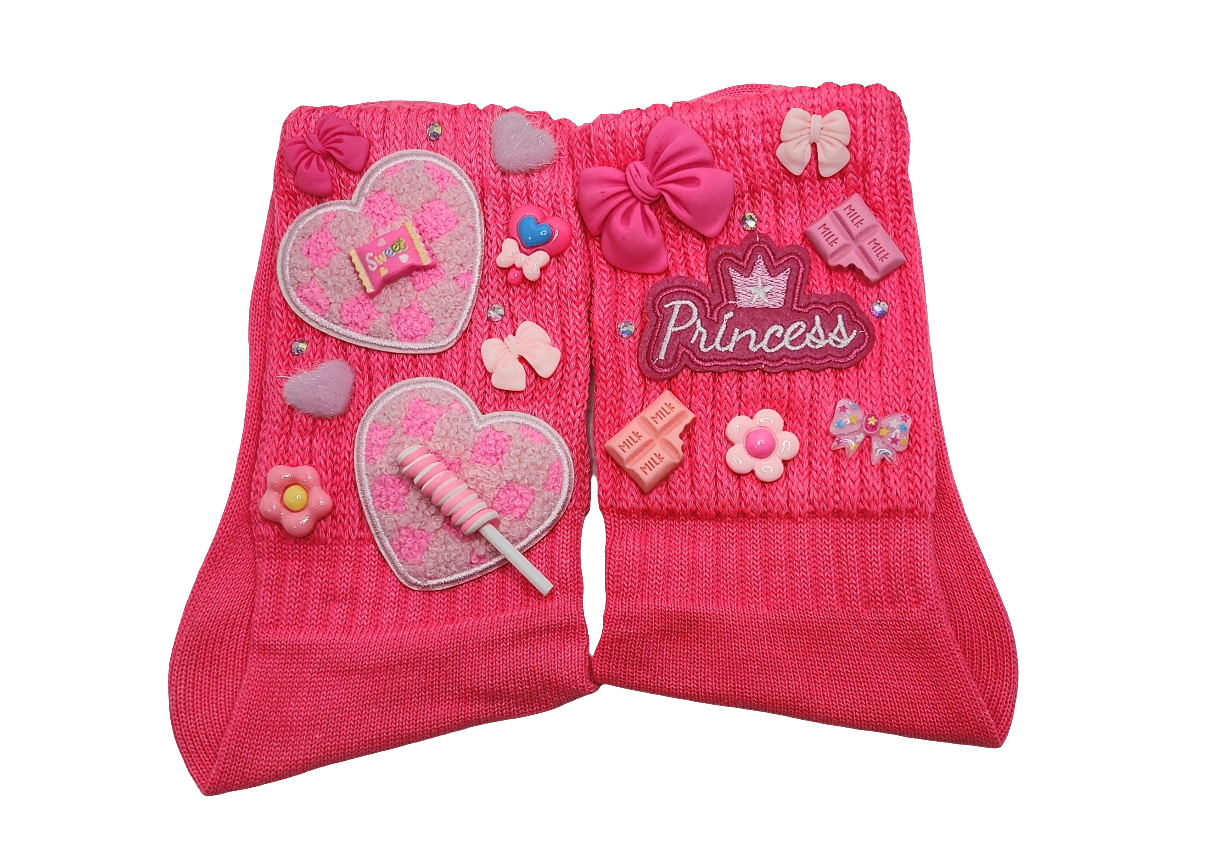 Pink Princess Junk Socks