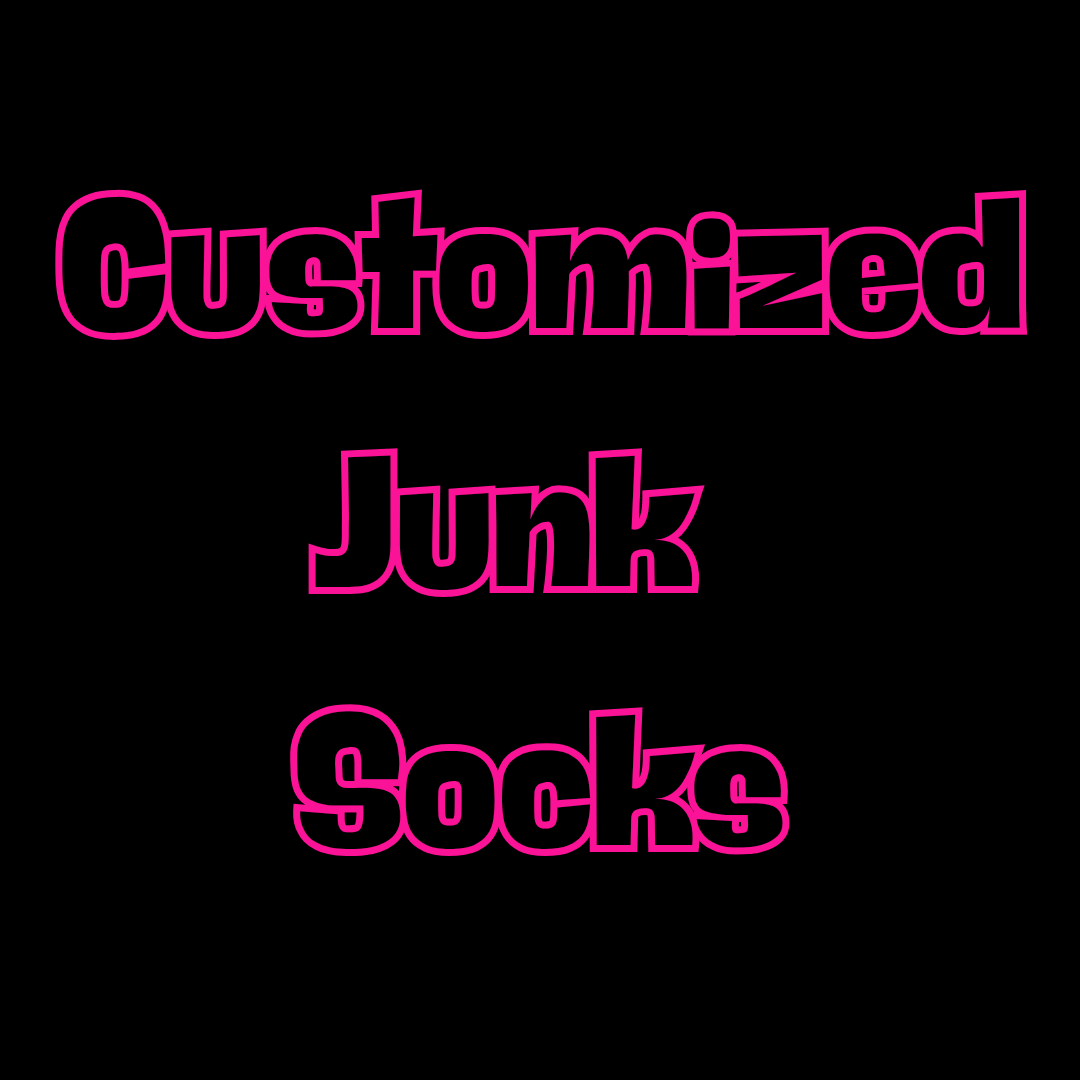 Customized Designer Junk Socks (read description fully before purchasing)