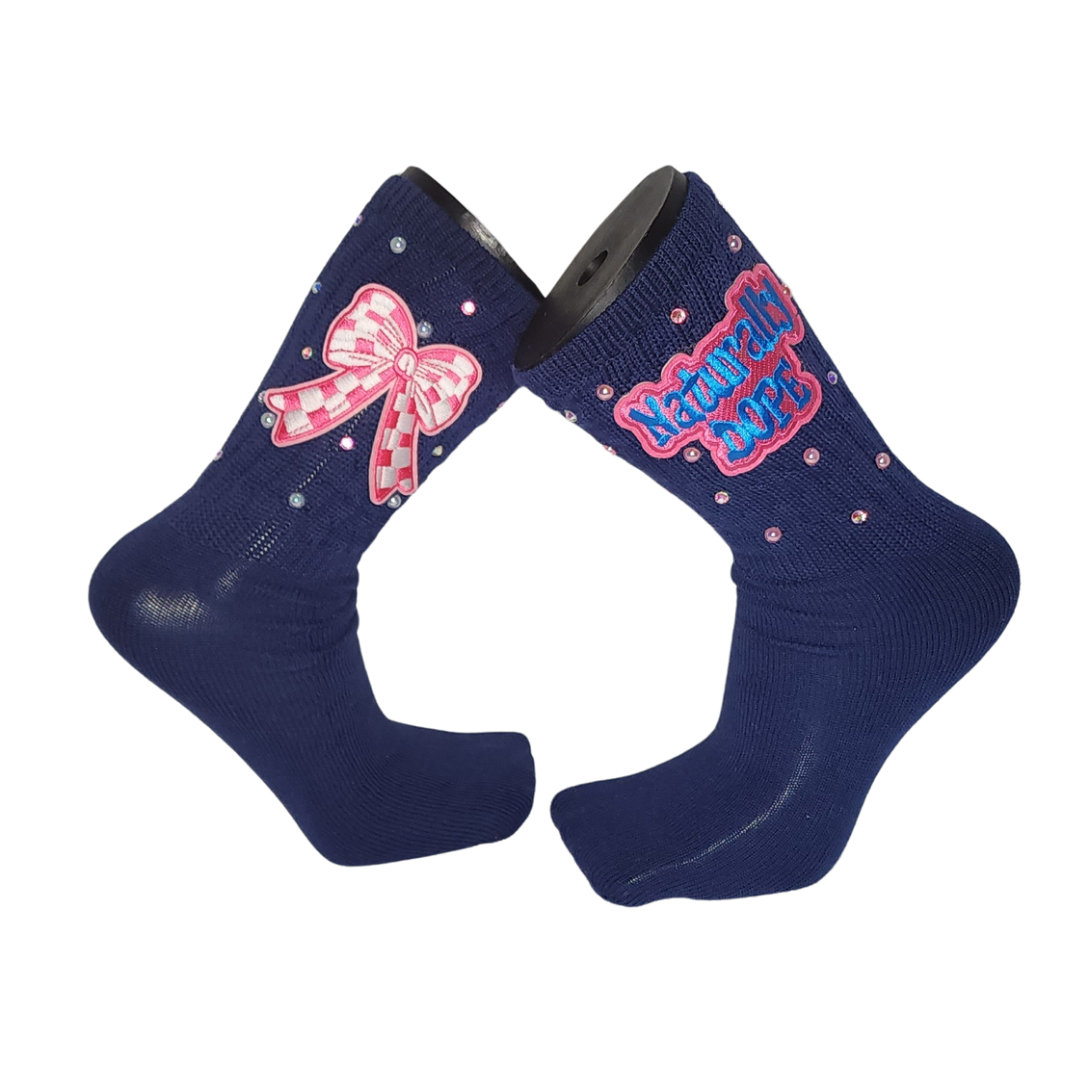 Naturally Dope Navy Blue Junkie socks
