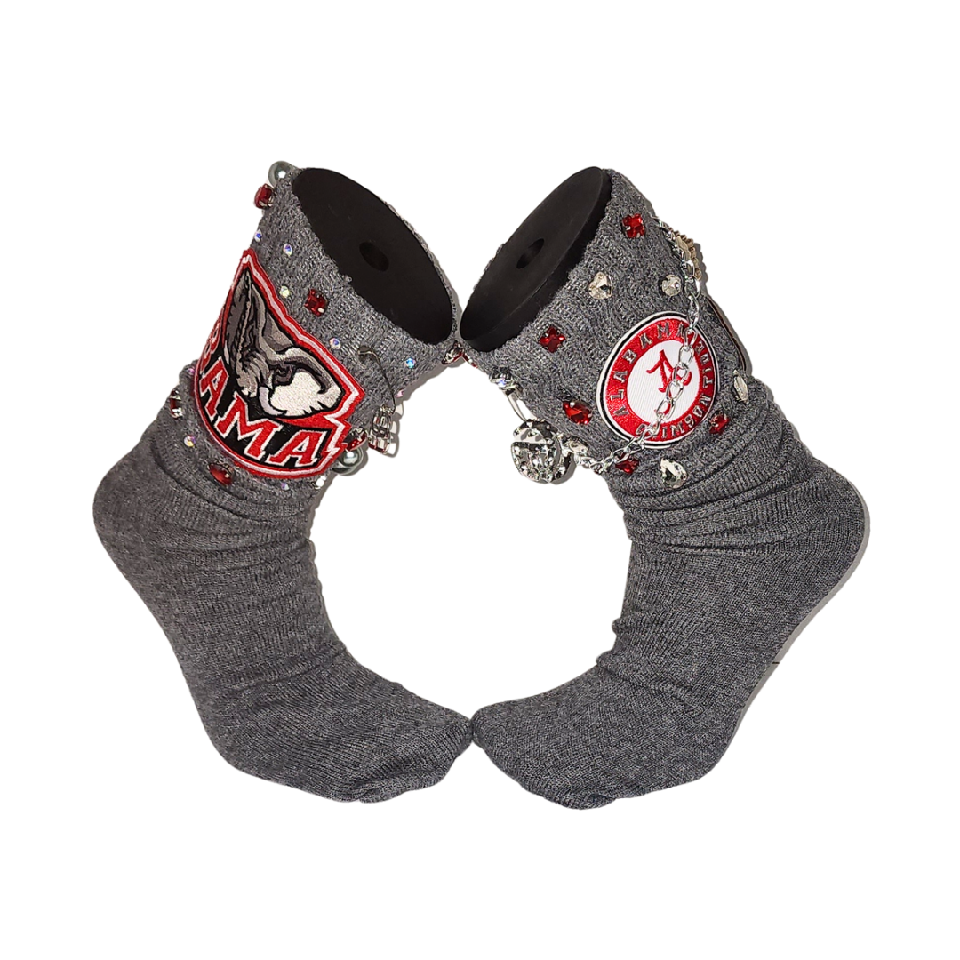 AL Theme Gray Designer Junkie socks