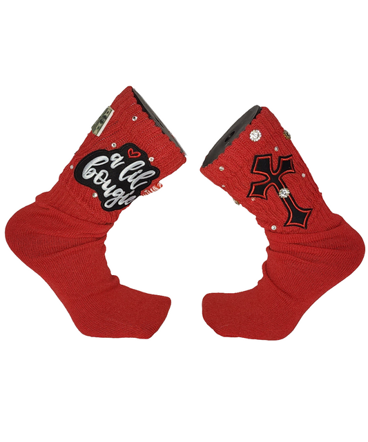 Lil Bougie Red Junkie socks