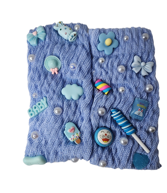 Baby Blue Junkie socks