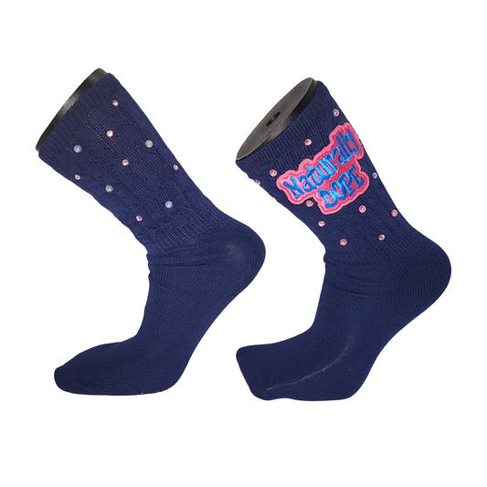 Naturally Dope Navy Blue Junkie socks