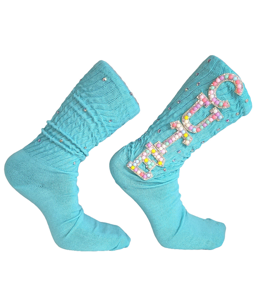 Cute Blue Butterfly Junk Socks