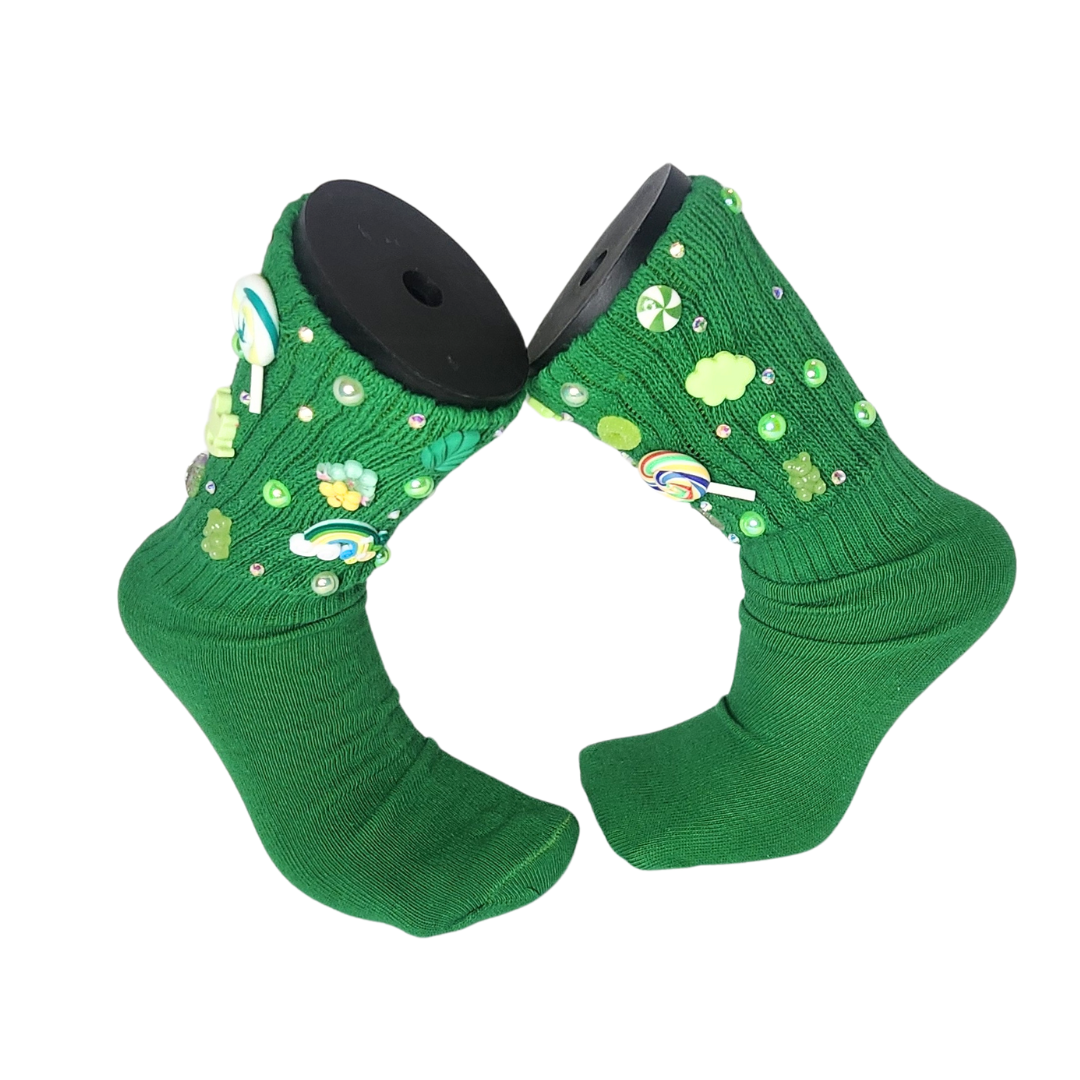 Green Fashion Junkie socks