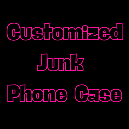 Customized Designer Junk Phone Case (read description fully before purchasing