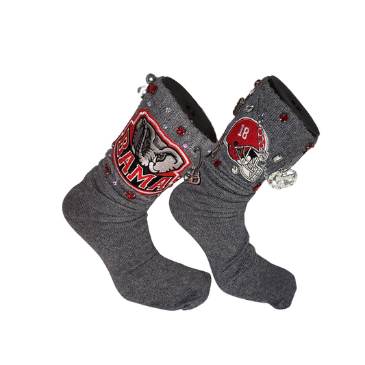 AL Theme Gray Designer Junkie socks